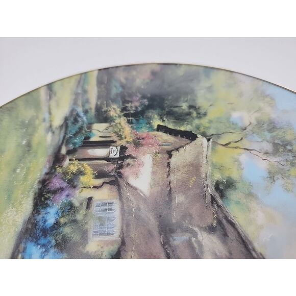 THE PERIWINKLE TEA ROOMS Plate English Country Cottages Marty Bell 1990 #3078G - Picture 6 of 8